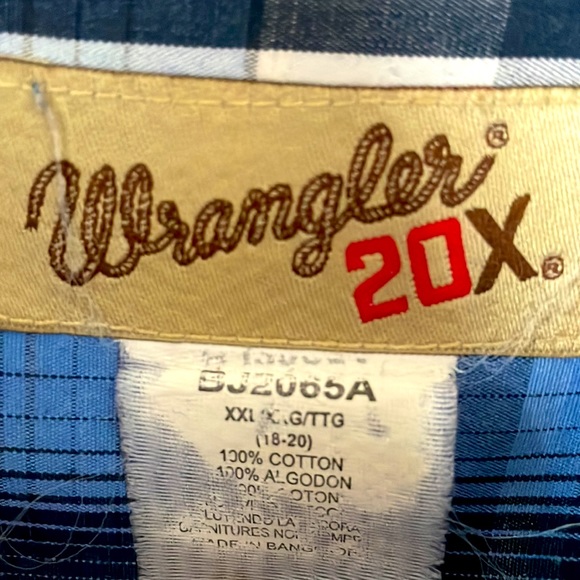 Wrangler 20X Boys Button Down - Picture 5 of 6